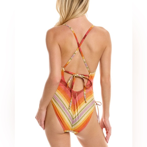 NWT Robin Piccone Greta Keyhole One-Piece size 8 - Picture 2 of 13